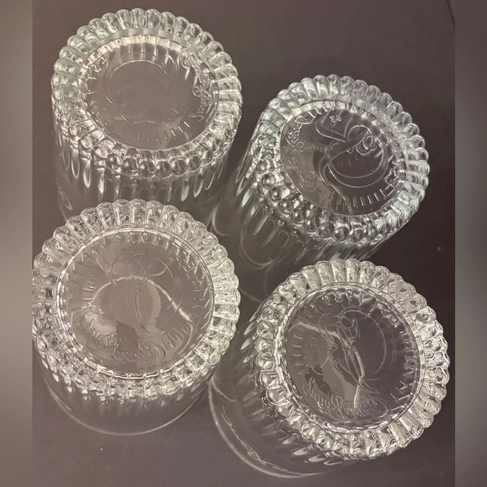Crown Royal Embossed Base Shot Glass 4Pcs Set EST 1939